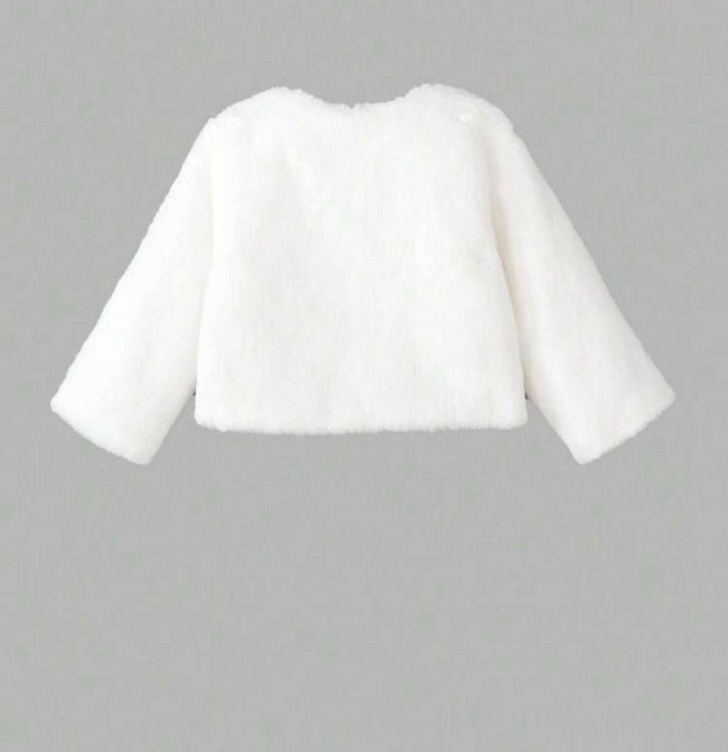 Capa de Felpa bebe blanco