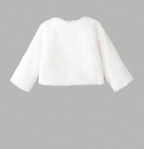 Capa de Felpa bebe blanco