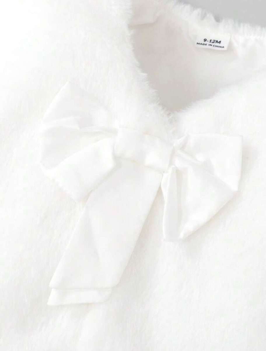 Capa de Felpa bebe blanco