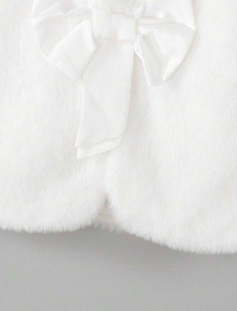 Capa de Felpa bebe blanco