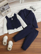 Conjunto formal 4 Piezas Azul