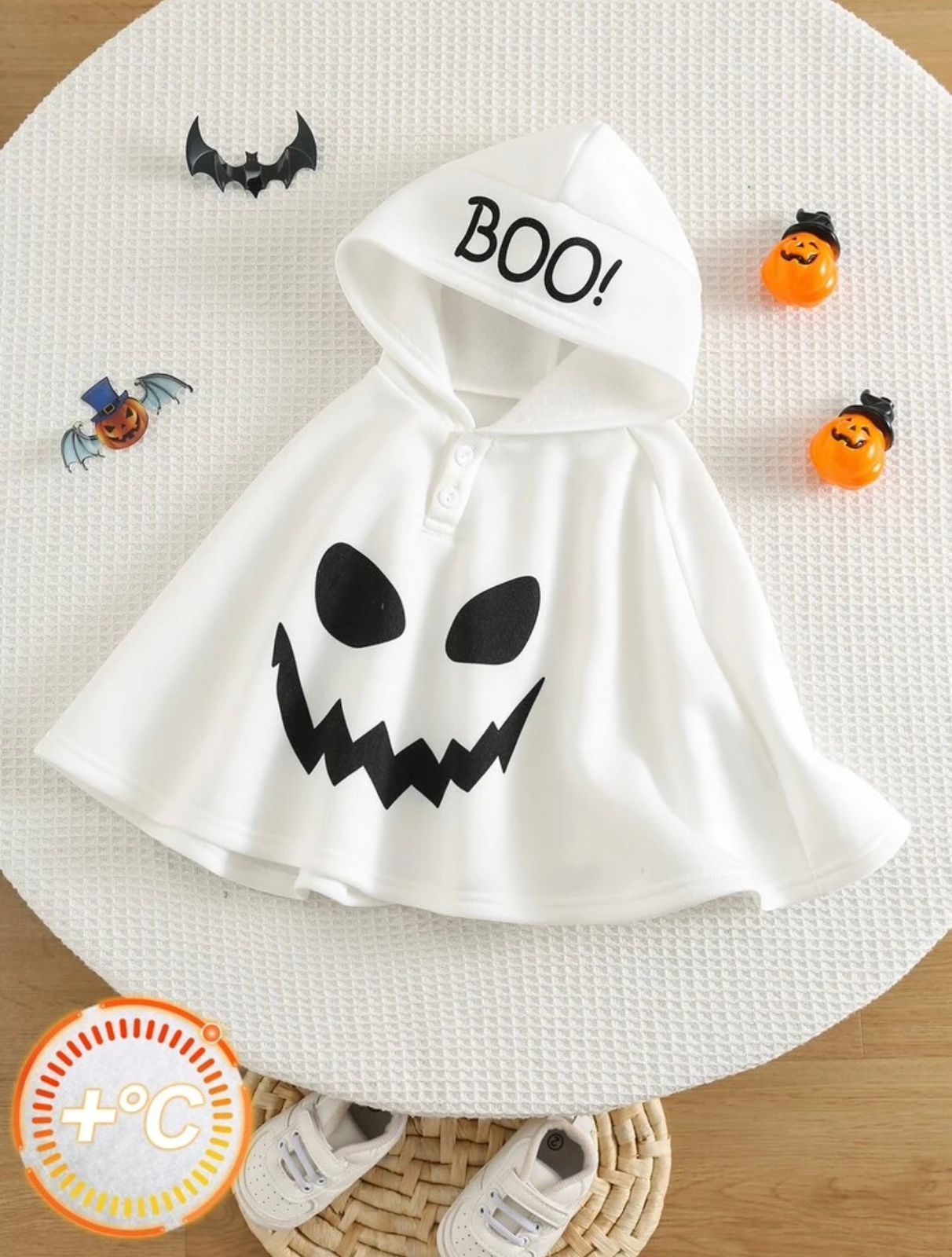 Capucha boo fantasma  Halloween bebe
