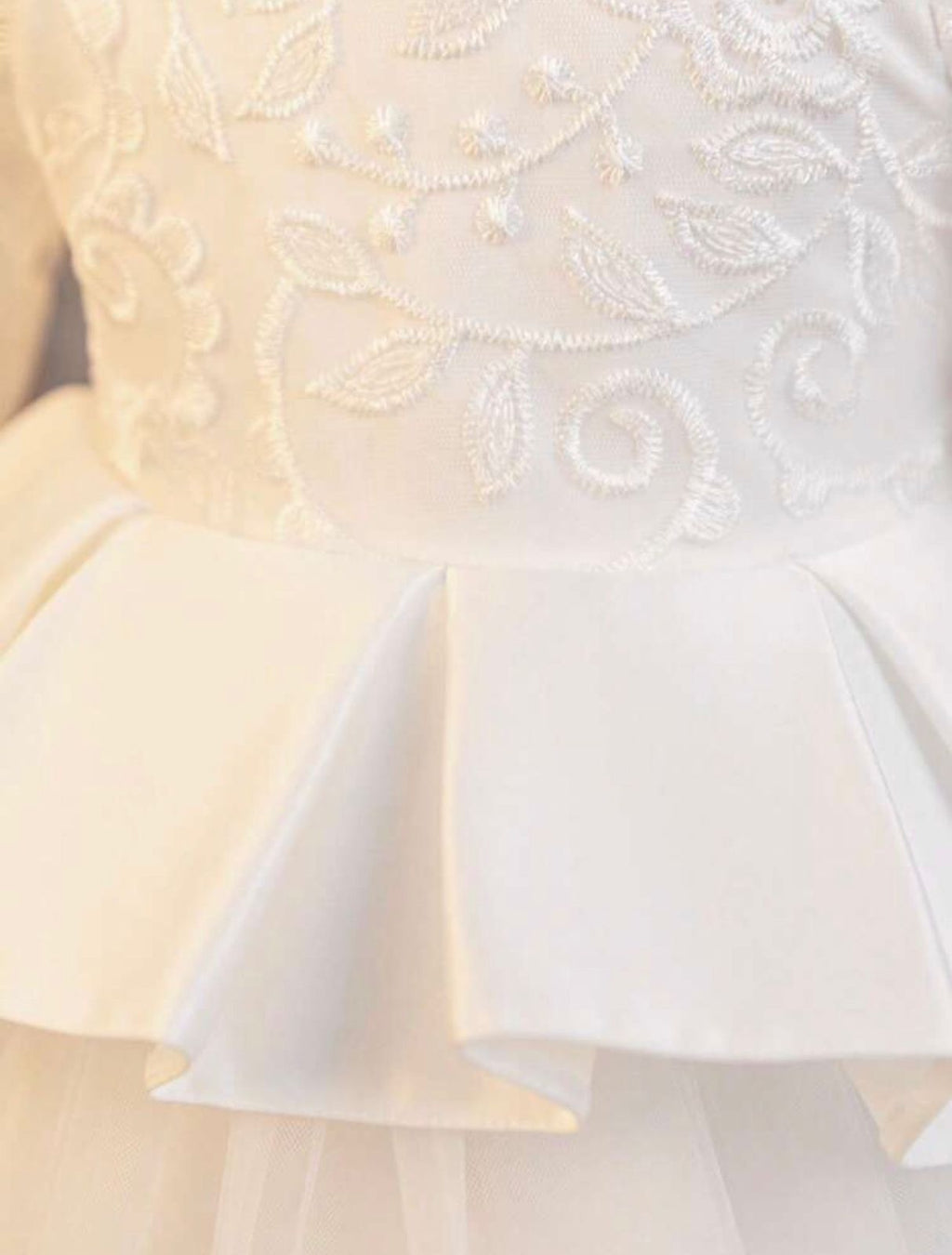 Vestido Bautizo blanco Lorena
