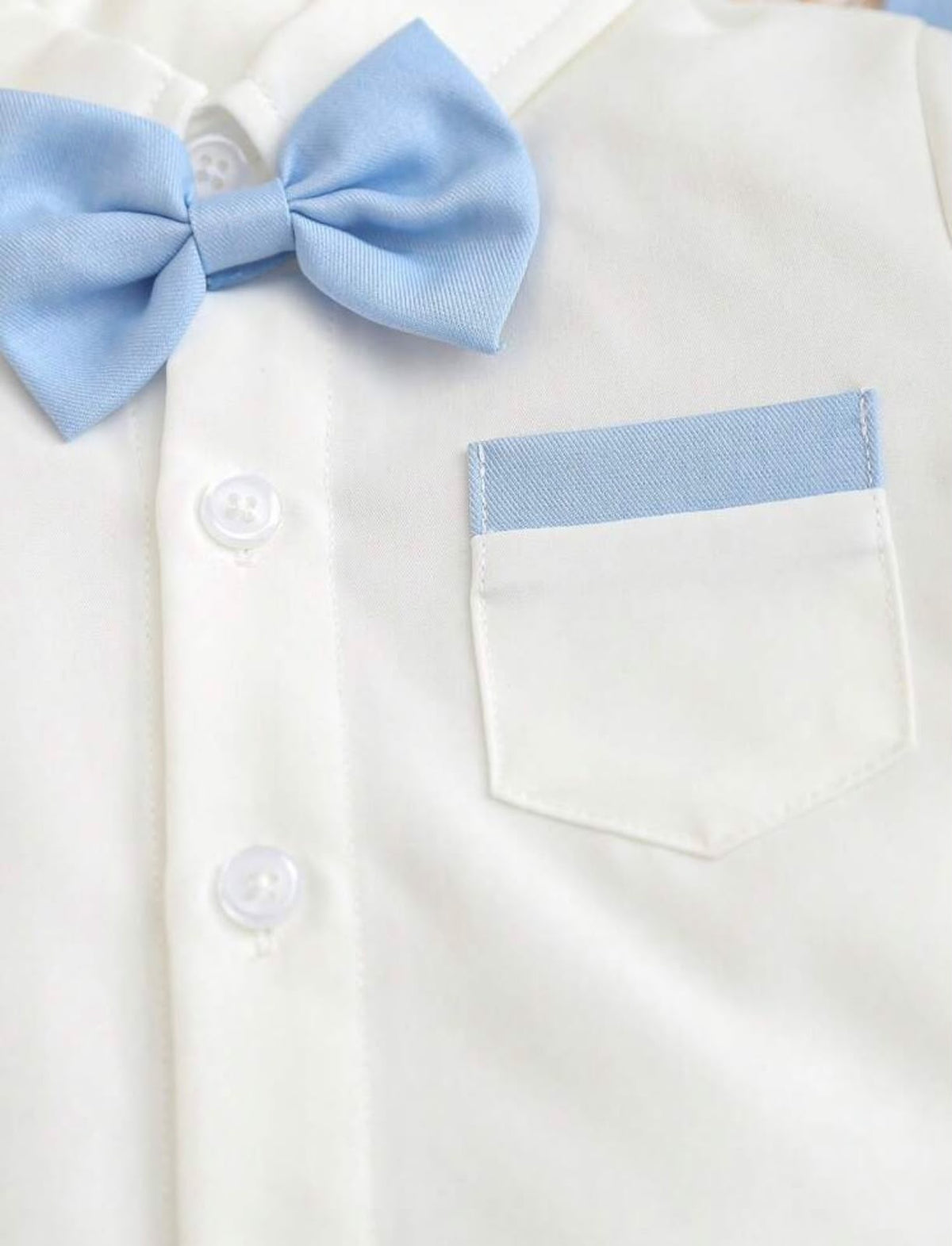 Conjunto formal de verano de 4 piezas Celeste