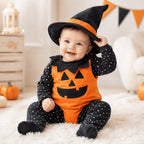 Disfraz de calabaza con sombrero de bebé