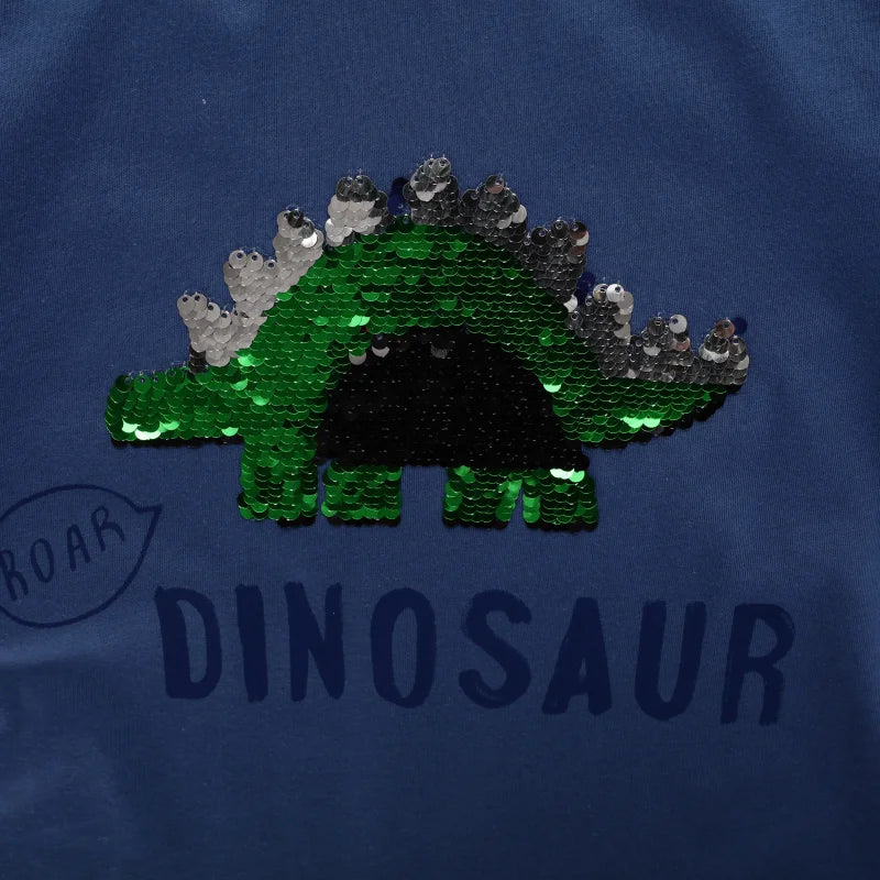 Polera dino lentejuelas