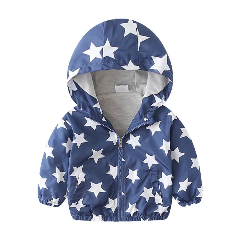 Chaqueta Cortaviento Niño Estrella Azul