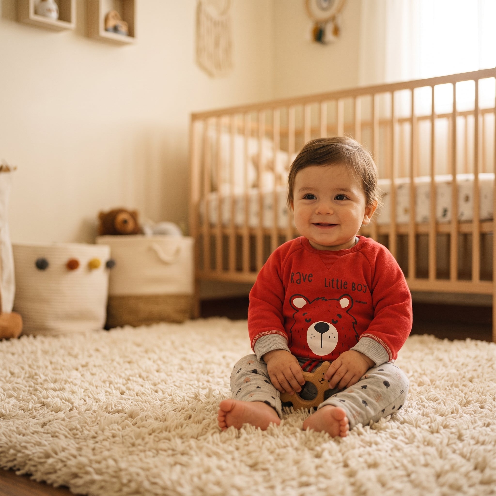 Studio photo of Conjunto de 3 piezas Osito bebe in lifestyle
